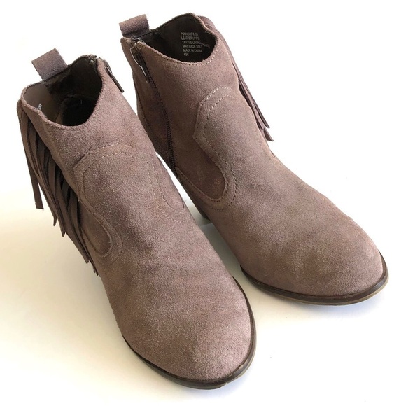 Steve Madden Ponncho Fringe Ankle Booties - Picture 4 of 14